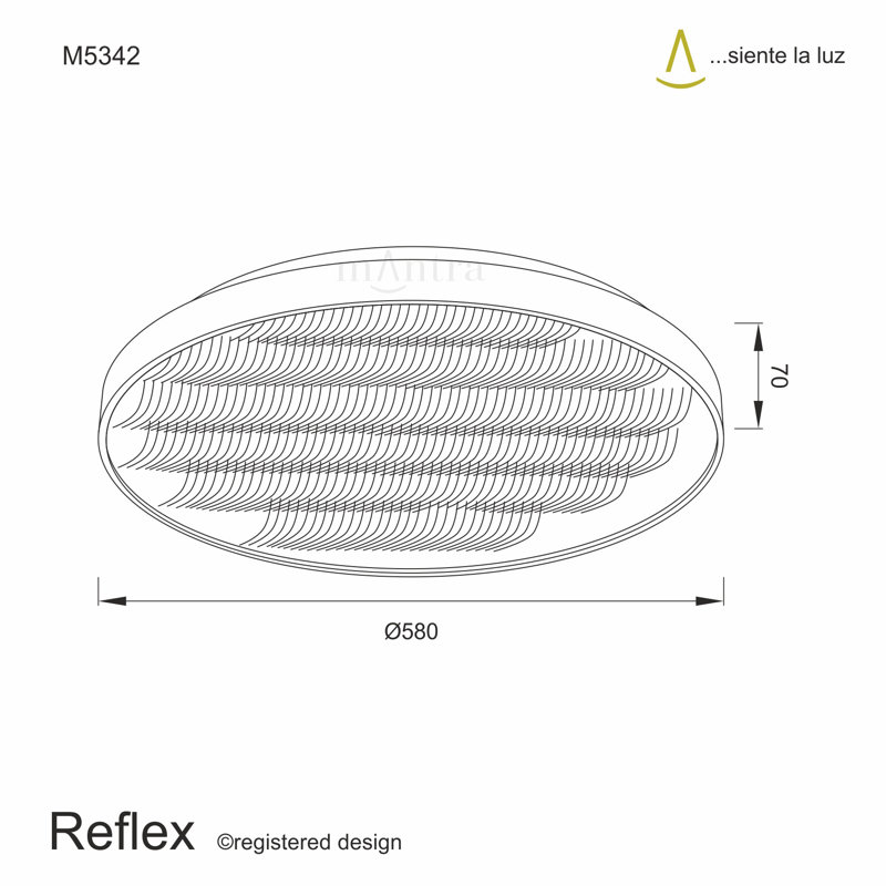 Reflex Acrylic LED Flush Mount