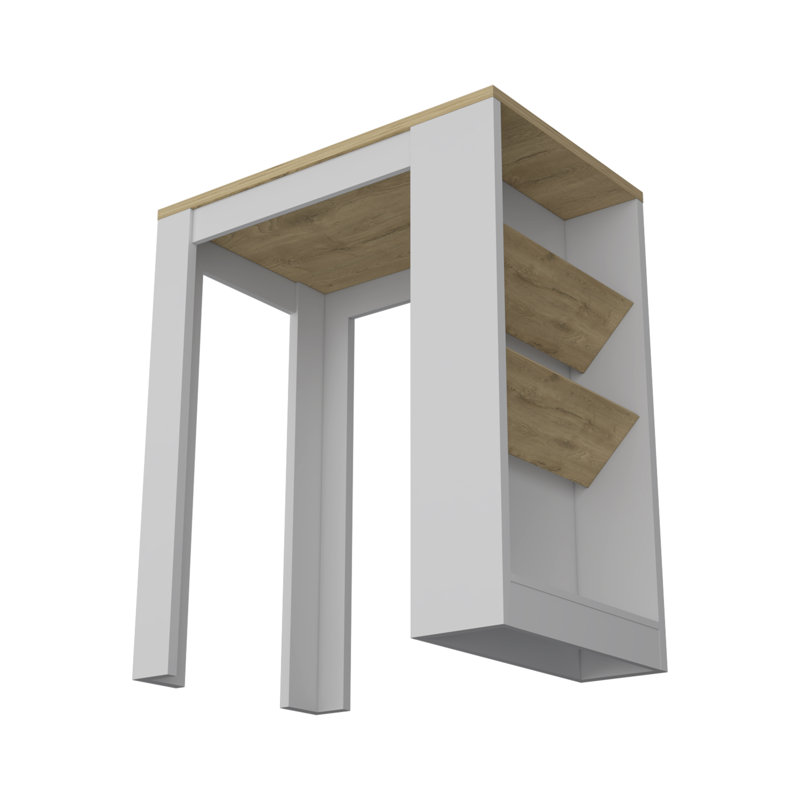 Cecil Kitchen Island, 3-Tier Shelf, Engineered Wood
