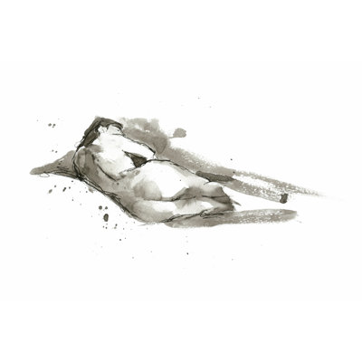 Ink Figure Study III by Ethan Harper - Wrapped Canvas Painting