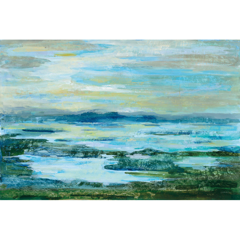Northern Lake Green Crop by Silvia Vassileva - Wrapped Canvas Art Prints, 51cm H x 76cm W x 3.8cm D
