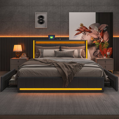 Upholstered Storage Bed