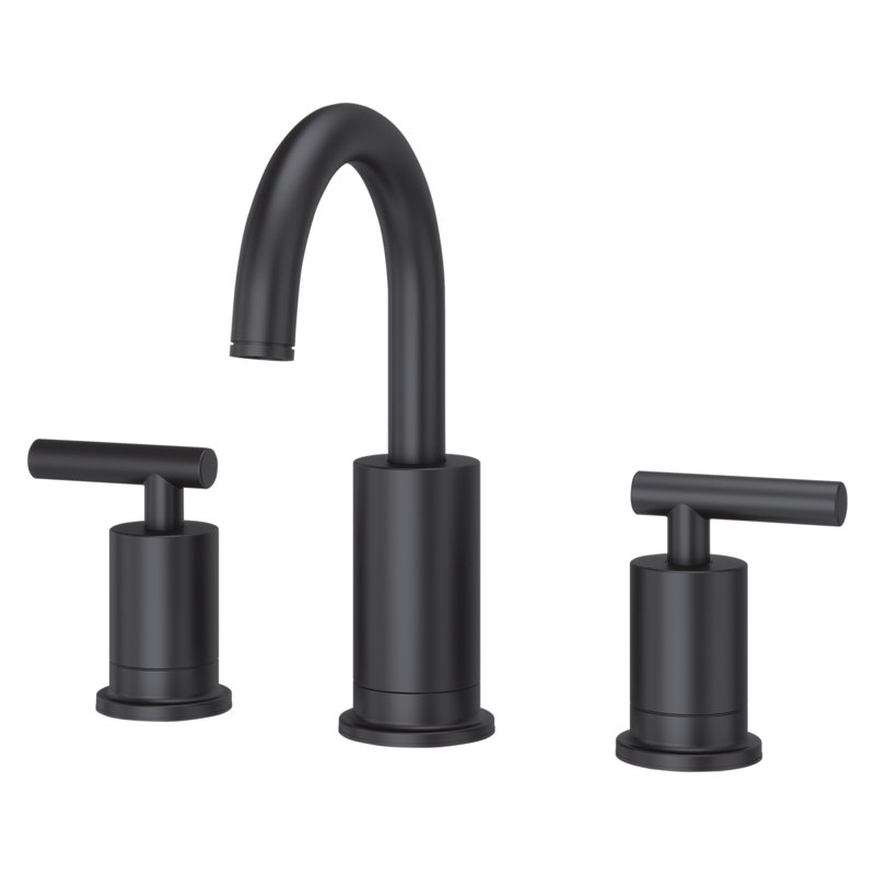 Contempra 8 in Widespread Bathroom Faucet, Matte Black