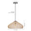 Luminaire suspendu en rotin 1 lumière-901834230