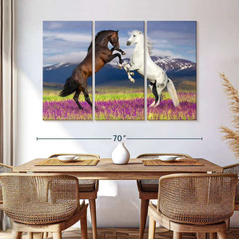 Playful Horses, 42" H x 65" W