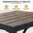 Outdoor Bar Table Patio Bar Height Table Bar Counter Pub Dining Table With Waterproof Top For Balcony  Garde  Yard Poolside-175535371