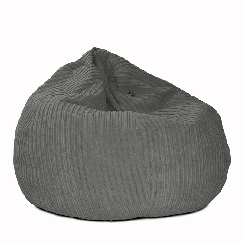 rucomfy Beanbags Large Corduroy Slouchbag - Plush Bean Bag Chair for Adults, Teens and Kids - Home Furniture Seating for Living Room or Bedroom - Machine Washable 80cm x 110cm