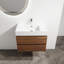Meuble-lavabo mural 30 po avec lavabo en résine, 2 tiroirs à fermeture en douceur, ensemble KD-2018667996-2018667968
