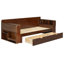 Grand lit de jour avec bureau amovible, tiroirs de rangement et table d'appoint hydraulique, espresso-1328783098-1328783092