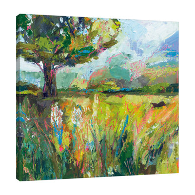 Fleurs sauvages par Jeanette Vertentes - peinture sur toile tendue