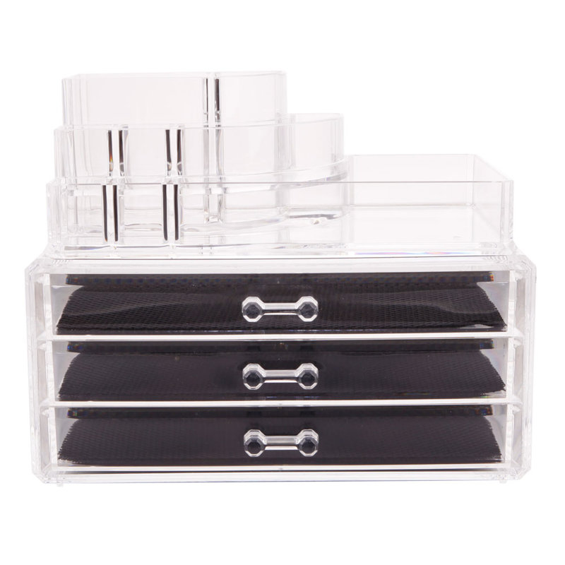 Rangement de maquillage pour tiroirs en plastique 3 couches Alasdair