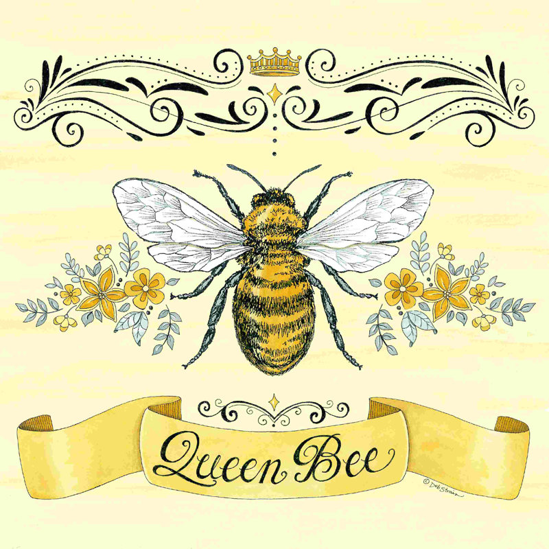 Reine des abeilles et des fleurs 2885872, L 12 po x H 12 po