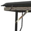 Banc de patio avec coussins et repose-pieds en polyester gris Latitude Run®-1222841397