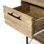 Table de chevet 2 tiroirs H 21,7 po Mid-Century
