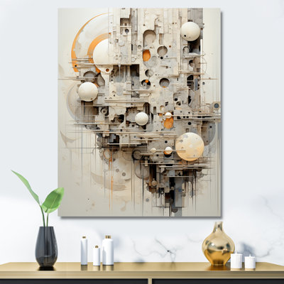 Minimalisme lune fantaisie Sci Collage III sur toile