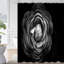 Rideau de douche abstrait avec 12 crochets-1166099893