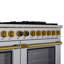 60 In. 7.9 Cu. Ft. 10 Burners Dual Fuel Range For Propane Gas In Stainless Steel With Kucht Horus Thermostat-1996192068-1996192187