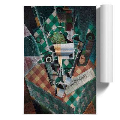 Checked Tablecloth by Juan Gris - Unframed Graphic Art