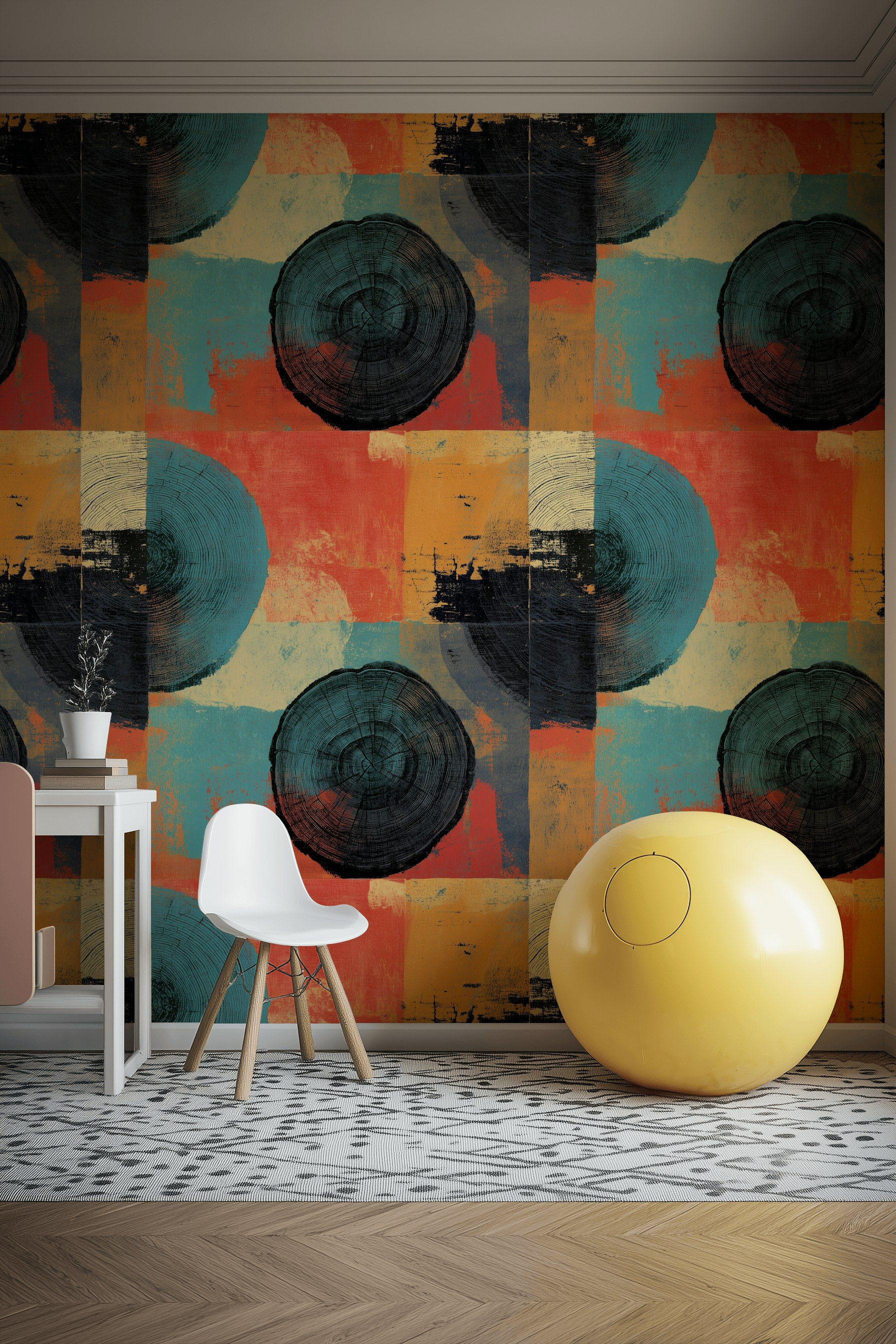 Lark Manor™ Abstract Woodgrain Wallpaper Modern Peel And Stick ...