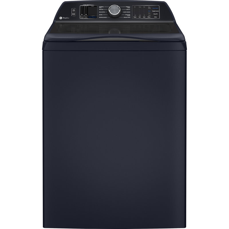 GE Profile Laundry Bundle - 6.2 cu. ft. IEC Washer with Smarter Wash Technology and Adaptive SmartDispense & 7.3 Cu Ft Smart Electric Dryer in Sapphire Blue