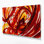 Aquarelle abstraite, art mural sur toile rouge 8