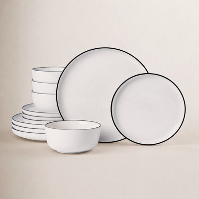 12-Piece Porcelain Dinnerware Set