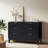 6 - Drawer 47.2" W Double Dresser, Fluted Design Wood Wide Chest-1382978141