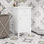 Meuble-lavabo de 20 po avec lavabo, tiroir inclinable, tablette réglable et support de rangement-1202617837