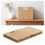 Paniers de rangement en corde de papier tissés à la main avec poignées, ensemble de 4 organisateurs de cubes pliables pour l'organisation à domicile dans le salon, la chambre à coucher et le bureau