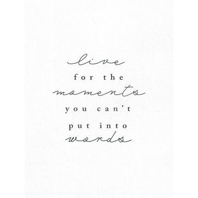 " Live For The Moments "