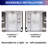 Rainlex 36" x 72" Chrome Pivot Shower Door, 36×36×72 in, 6mm Tempered Glass-126660249