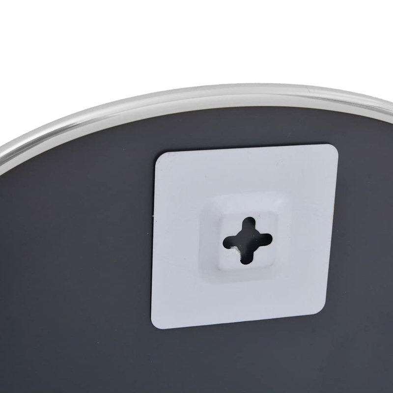 Oval Mirror, 50 cm H x 35 cm W, SIlver