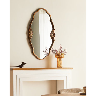 Iron Oval Wall Mirror