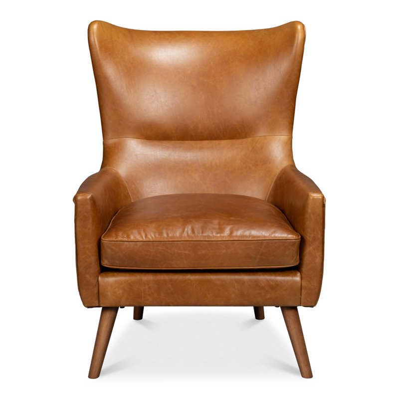 Patron Leather Wingback Chair