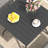 Outdoor Patio Dining Set with 4-person Square Dining Table and  Swivel Chairs-1734449473