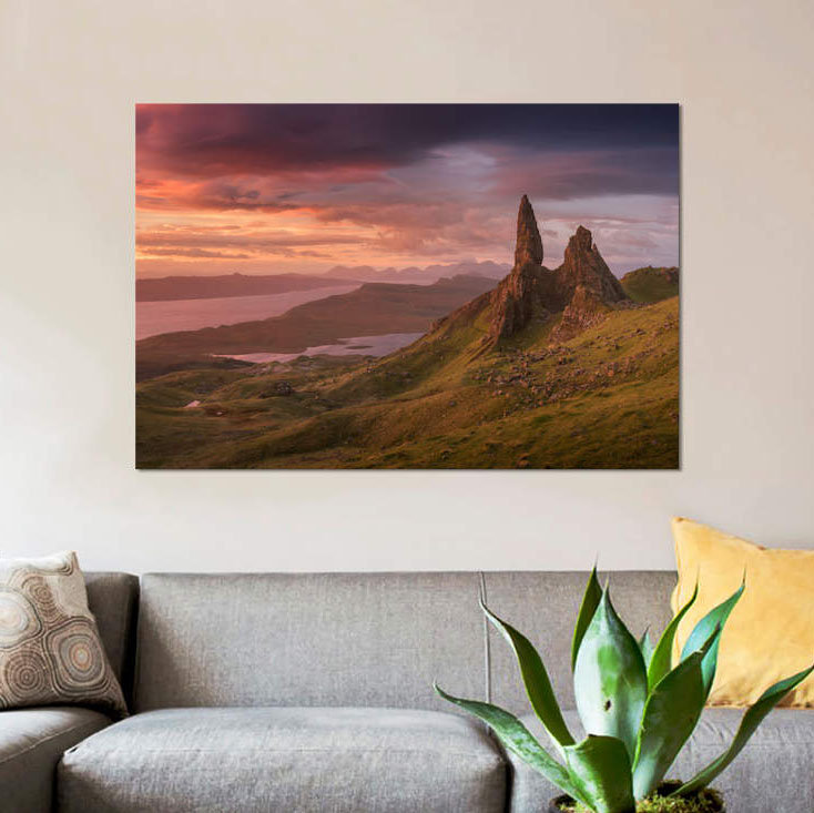 «Écosse V», reproduction de photo sur toile, H 8 po x l 12 po x P 0,75 po, Toile tendue, Pas de tapis