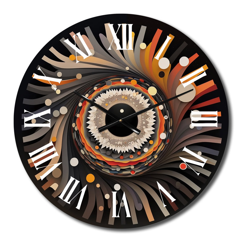 Horloge murale rétro en métal Eye of Consciousness, Petit