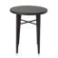 Table de bar gracieuse ronde - toutes saisons et fer, 41 po de hauteur, 32,5 po de largeur, 33,36 po de profondeur, table de jardin multi-look brune et pièce de cadre en fer, H x l L, Mark