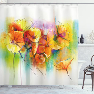 Gaither Shower Curtain with Hooks Included
