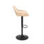 Amirkhan Swivel Upholstered Adjustable Height Counter Stool with Metal Frame-1133980085