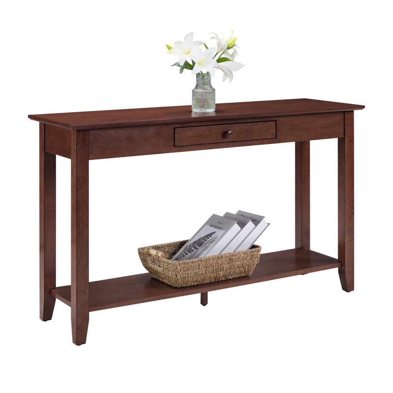 Carbin 48" Console Table with Shelf, Espresso