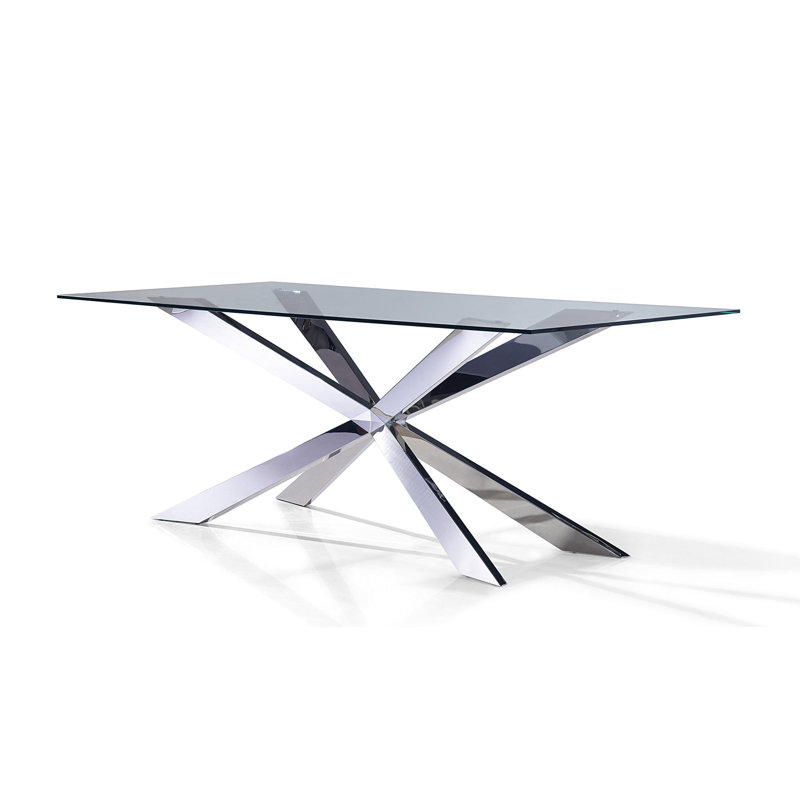  Table de salle à manger 72 po, 30"H x 72"L x 42"W, Silver