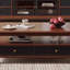 Table basse en bois massif de style médiéval-104978757