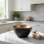 Bol décoratif, forme carrée de 8 pouces, or vieilli et aluminium noir