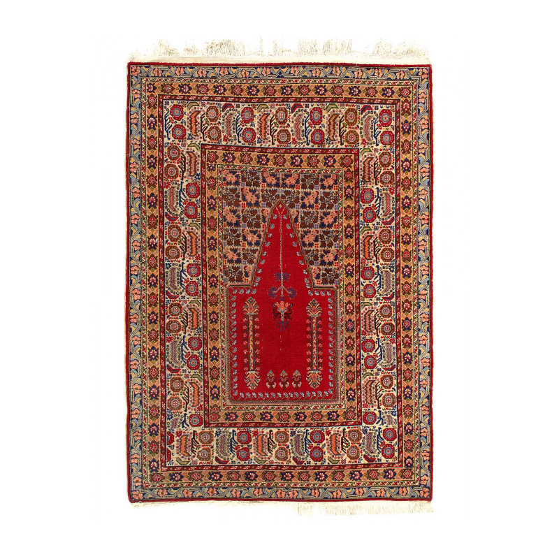 VINTAGE TURKISH HEREKE RUG 4' X 6'