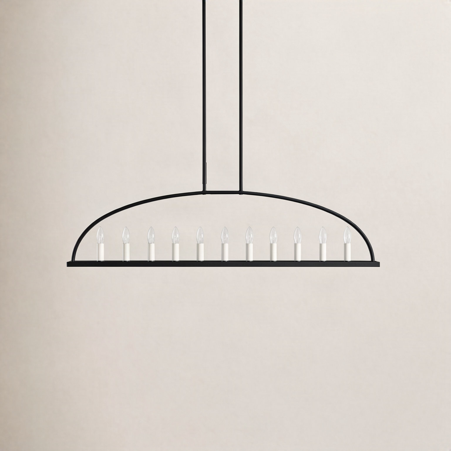 Roumel 11-Light Chandelier, Black