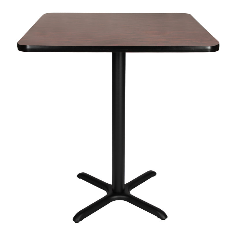 Table basse Bennet, H 42 po x L 36 po x l 36 po, Noir, Acajou