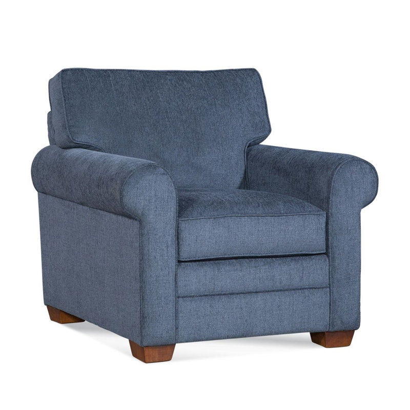 Fauteuil l 40 po Bedford, Blanc givré, Bleu Fantail 0569-66