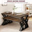 Square Dining Table Set for 4, Extendable Wooden Table with Upholstered Chairs, Compact Kitchen Set-133514833-133514837-133514844