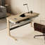 Besnike Metal Base Writing Desk