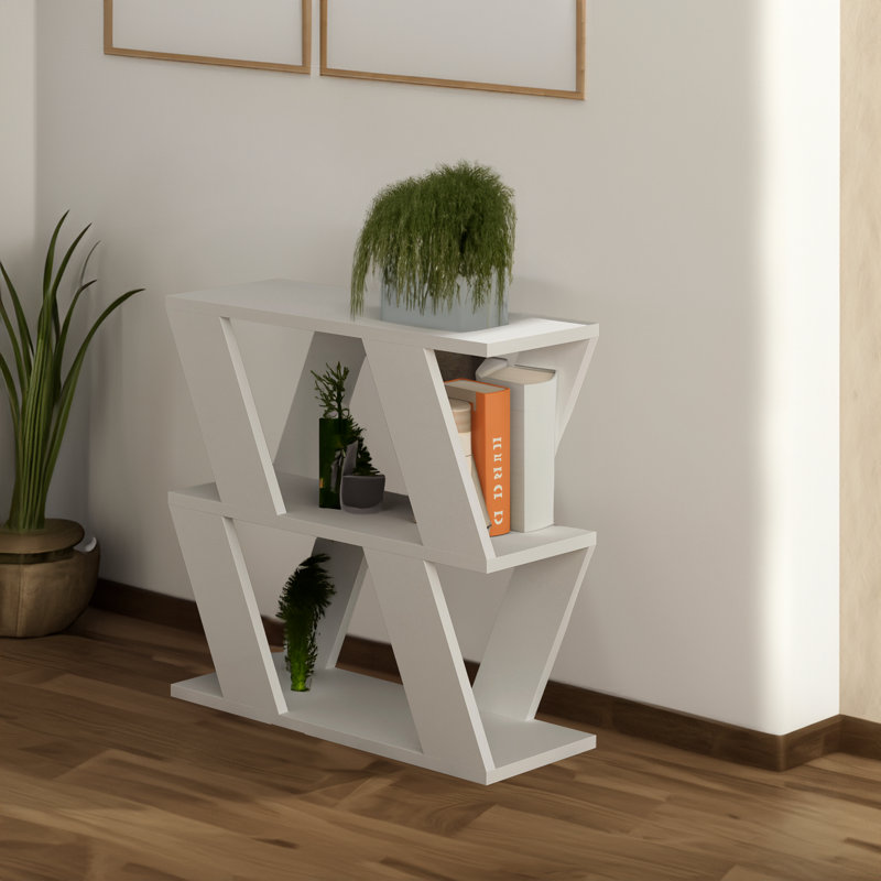 Table d'appoint Cedro Modern - blanc, 23,6 po x 22,4 po x 15,7 po | 100% panneau de particules enduit de mélamine, épaisseur: 0,7 pouce | Conception élégante avec tablette de 10,2 po de hauteur | Parfait pour le salon, la chambre à coucher ou le bureau | Solution de mobilier élégante et fonctionnelle